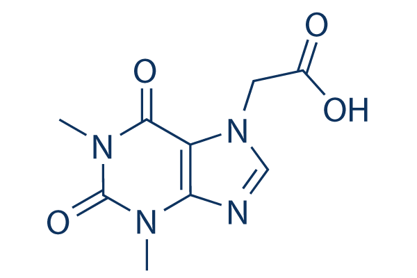 Theophylline-7-acetic acid化学構造