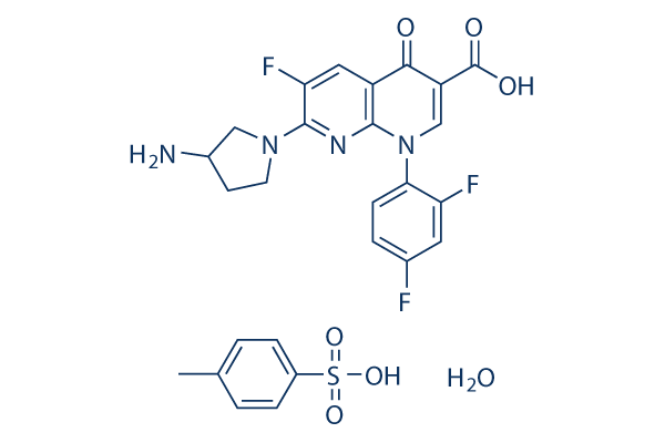 Tosufloxacin p-Toluenesulfonate Hydrate化学構造