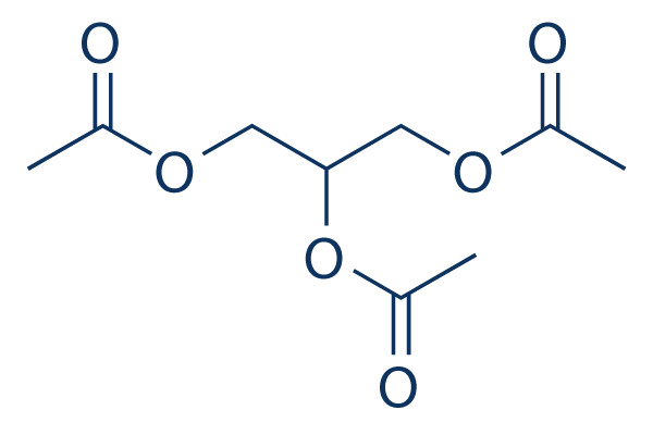 Triacetin化学構造