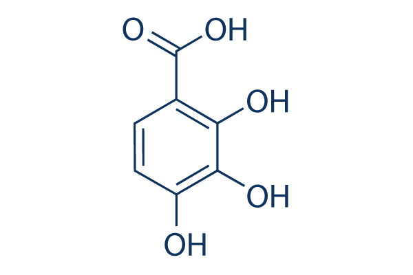 2,3,4-Trihydroxybenzoic acid化学構造
