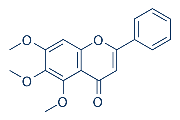 5,6,7-Trimethoxyflavone化学構造