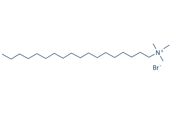 Trimethyloctadecylammonium bromide化学構造