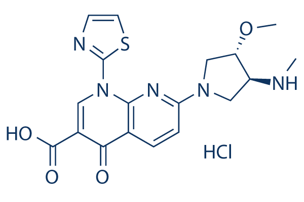 Voreloxin (SNS-595) hydrochloride化学構造