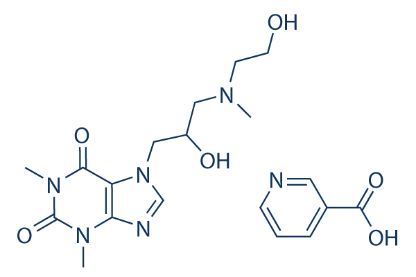 Xanthinol Nicotinate化学構造